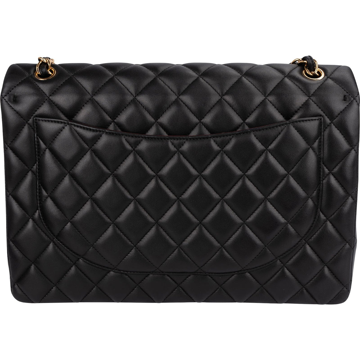 Chanel Quilted Lambskin Maxi Double Flap Crossbody Bag