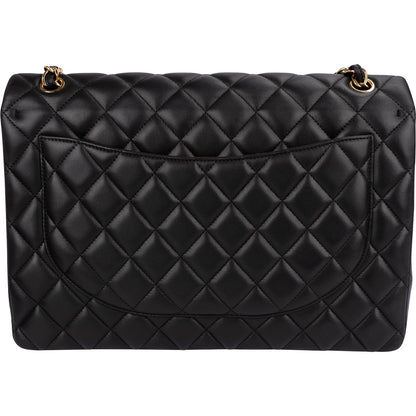 Chanel Quilted Lambskin Maxi Double Flap Crossbody Bag
