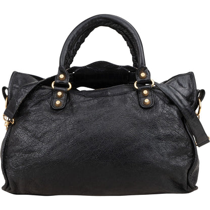 Balenciaga Black Leather Classic City Handbag