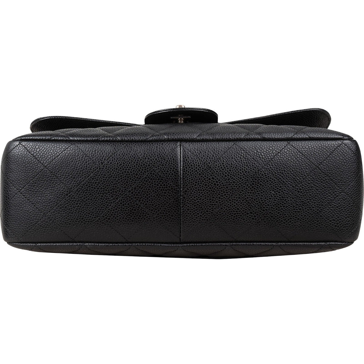 Chanel Quilted Caviar Leather Jumbo Single Flap Crossbody Bag