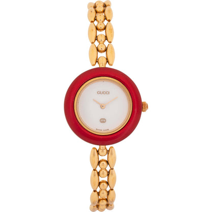 Gucci Gold Tone Change Bezel 11/12.2 Women Watch