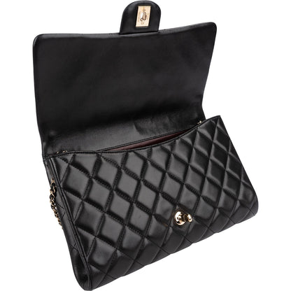 Chanel Quilted Lambskin Medium Single Flap Shoulder Bag