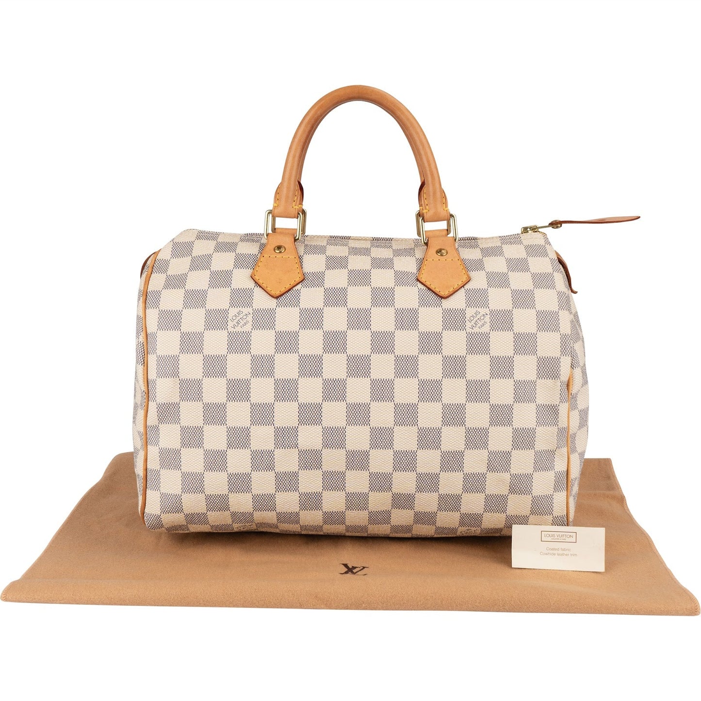 Louis Vuitton Monogram Damier Azur Speedy 30 Handbag