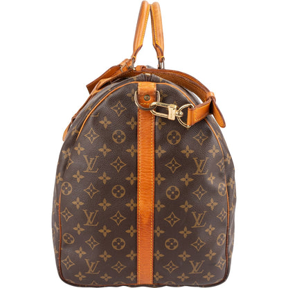 Louis Vuitton Monogram Canvas Keepall 60 Bandoulière Travel Bag
