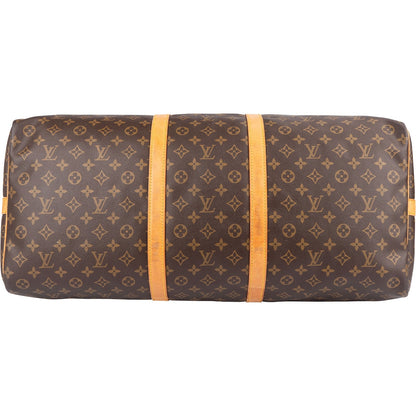 Louis Vuitton Monogram Canvas Keepall 60 Bandoulière Travel Bag