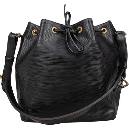 Louis Vuitton Noir Epi Leather Sac Noé Petit Shoulder Bag