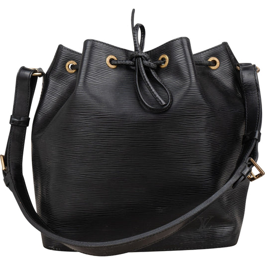 Louis Vuitton Noir Epi Leather Sac Noé Petit Shoulder Bag