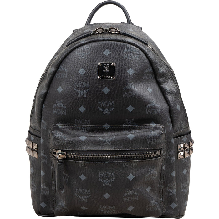 MCM Monogram Visetos Stark Side Studs Mini Backpack