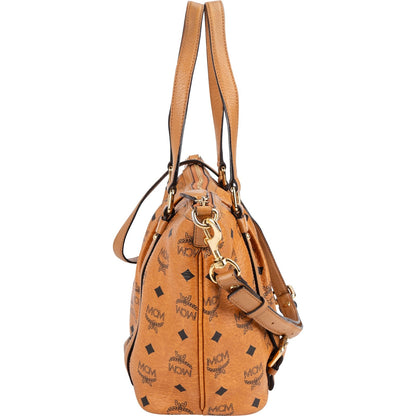 MCM Monogram Visetos Satchel Handbag