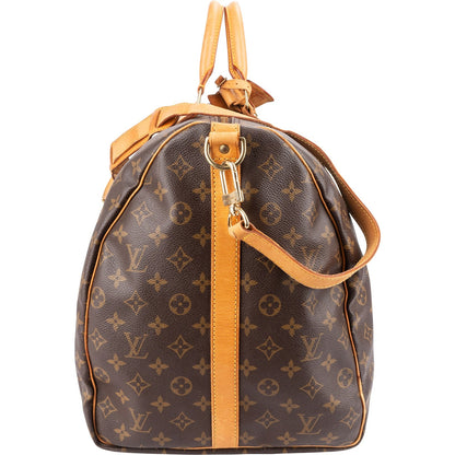Louis Vuitton Monogram Canvas Keepall 60 Bandoulière Travel Bag