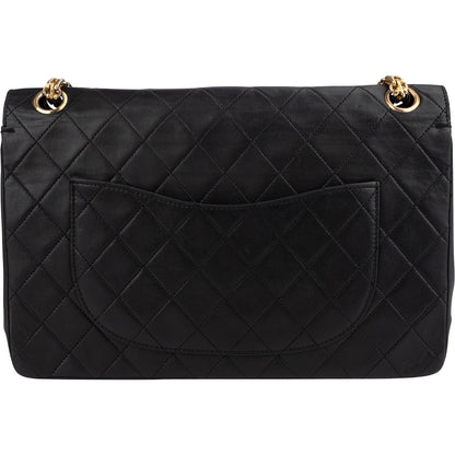Chanel Quilted Lambskin 24K Gold Double Flap Shoulder Bag