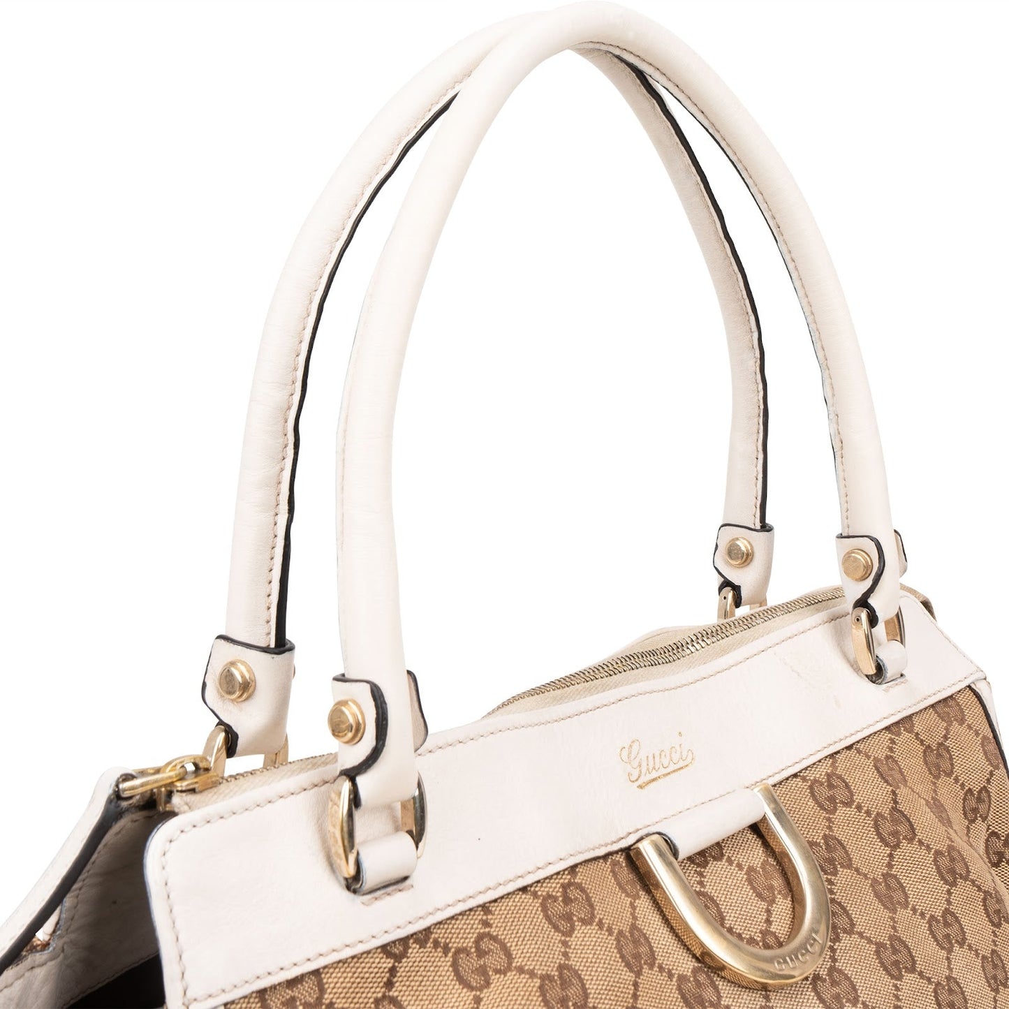 Gucci Monogram GG Canvas Abbey D-Ring Tote Shoulder Bag