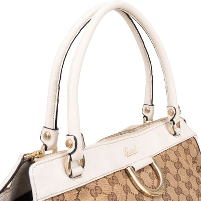 Gucci Monogram GG Canvas Abbey D-Ring Tote Shoulder Bag