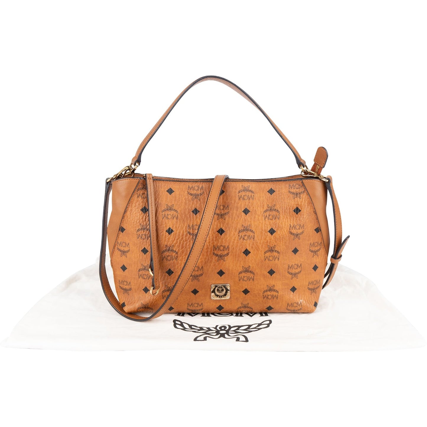MCM Monogram Visetos Klara Shoulder Bag