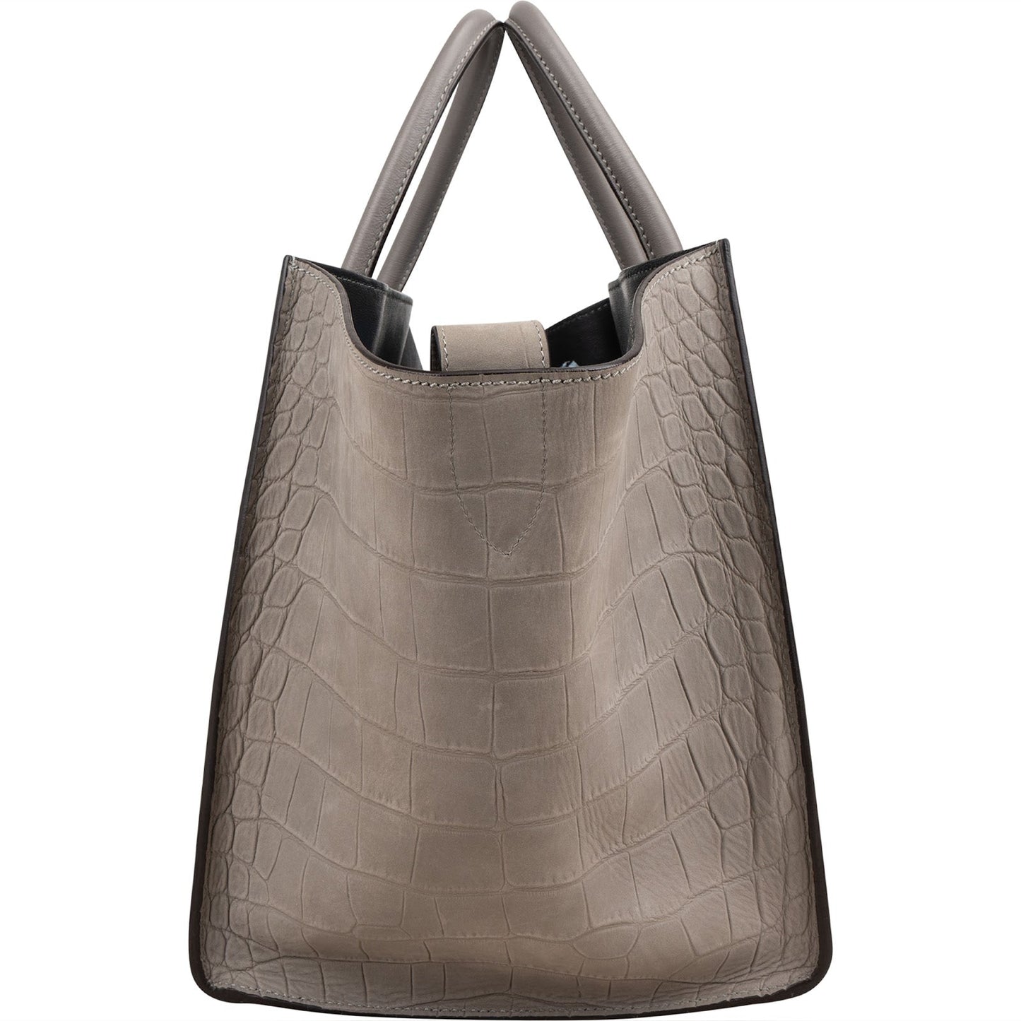 Celine Croc Embossed Leather Phantom Handbag