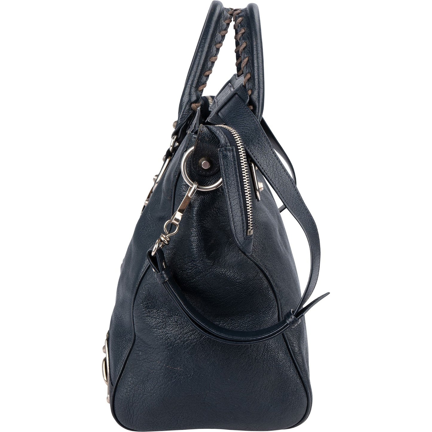 Balenciaga Blue  Leather Giant City Handbag