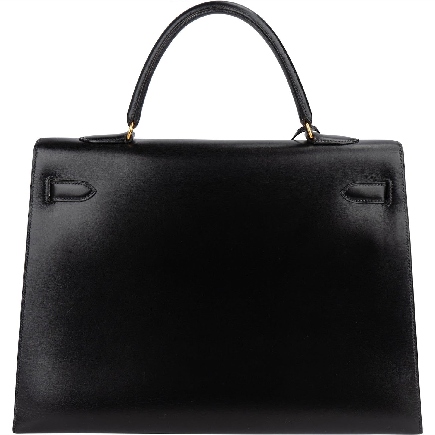 Hermès Noir Boxcalf Kelly 35 Sellier Handbag