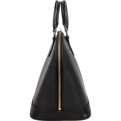 Louis Vuitton Noir Epi Leather Alma PM Handbag