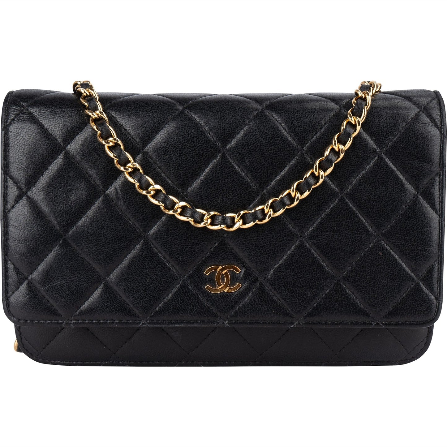 Chanel Quilted Lambskin CC Wallet On Chain Crossbody Bag