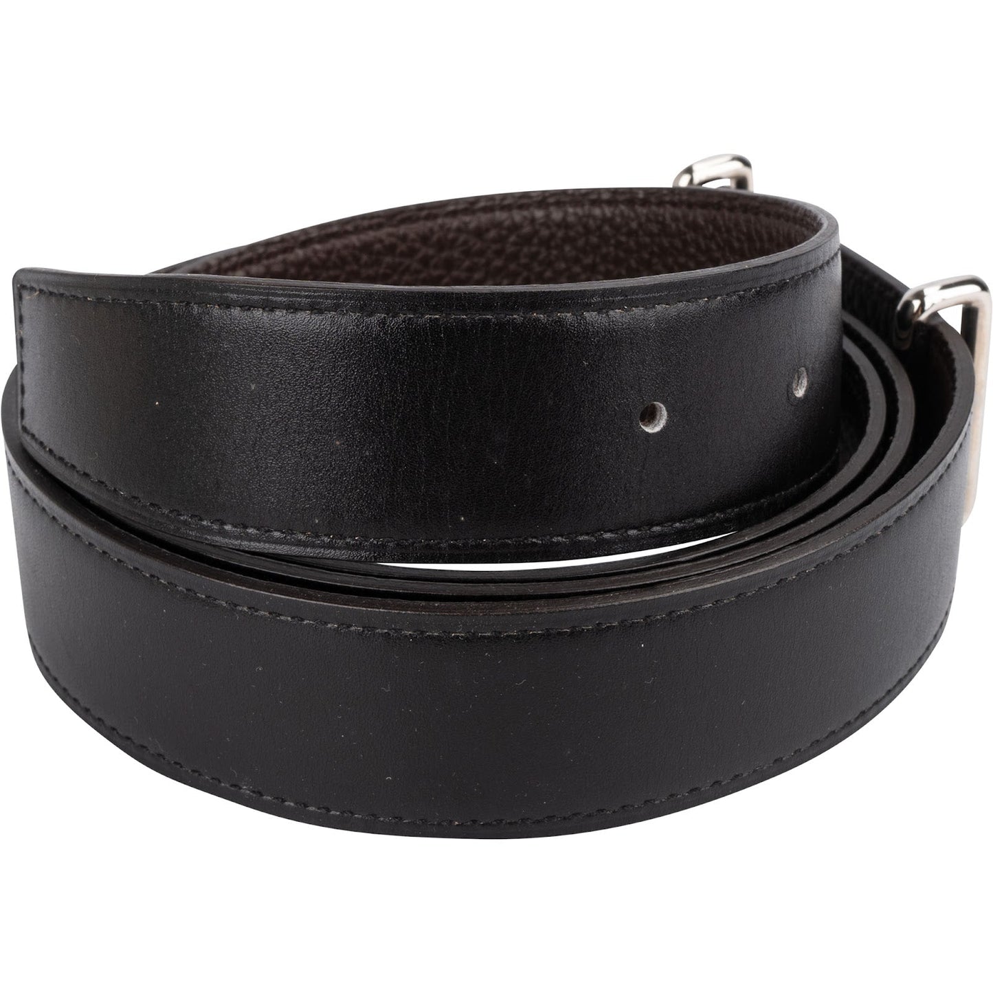 Hermés Reversible Leather Idem H d'Ancre Belt (110)