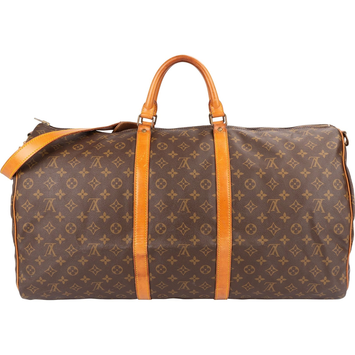 Louis Vuitton Monogram Canvas Keepall 60 Bandoulière Travel Bag