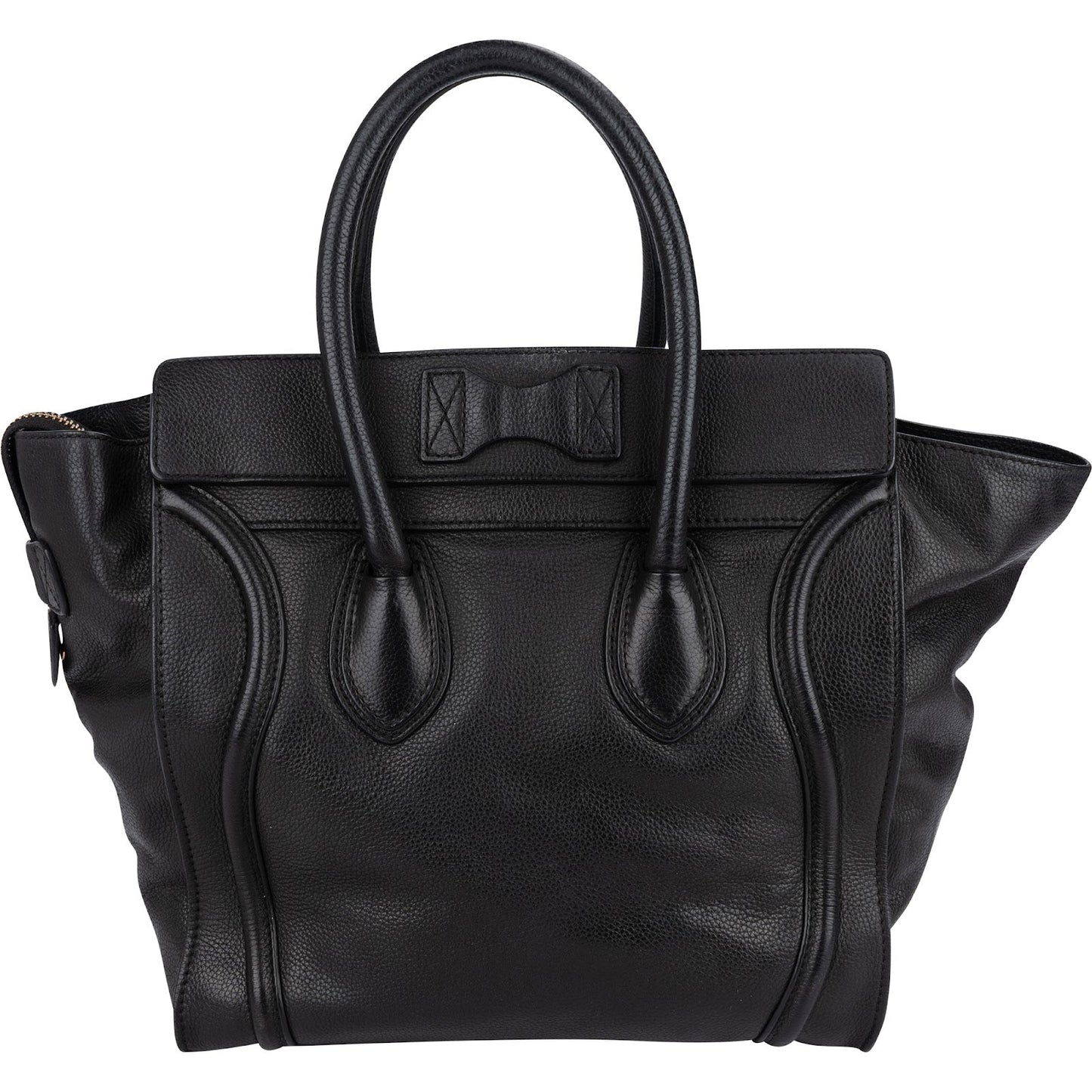 Céline Grained Calfskin Luggage Handbag