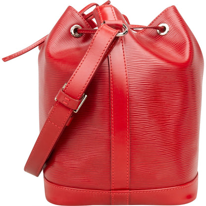 Louis Vuitton Red Epi Leather NM Sac Noé Petit Shoulder Bag