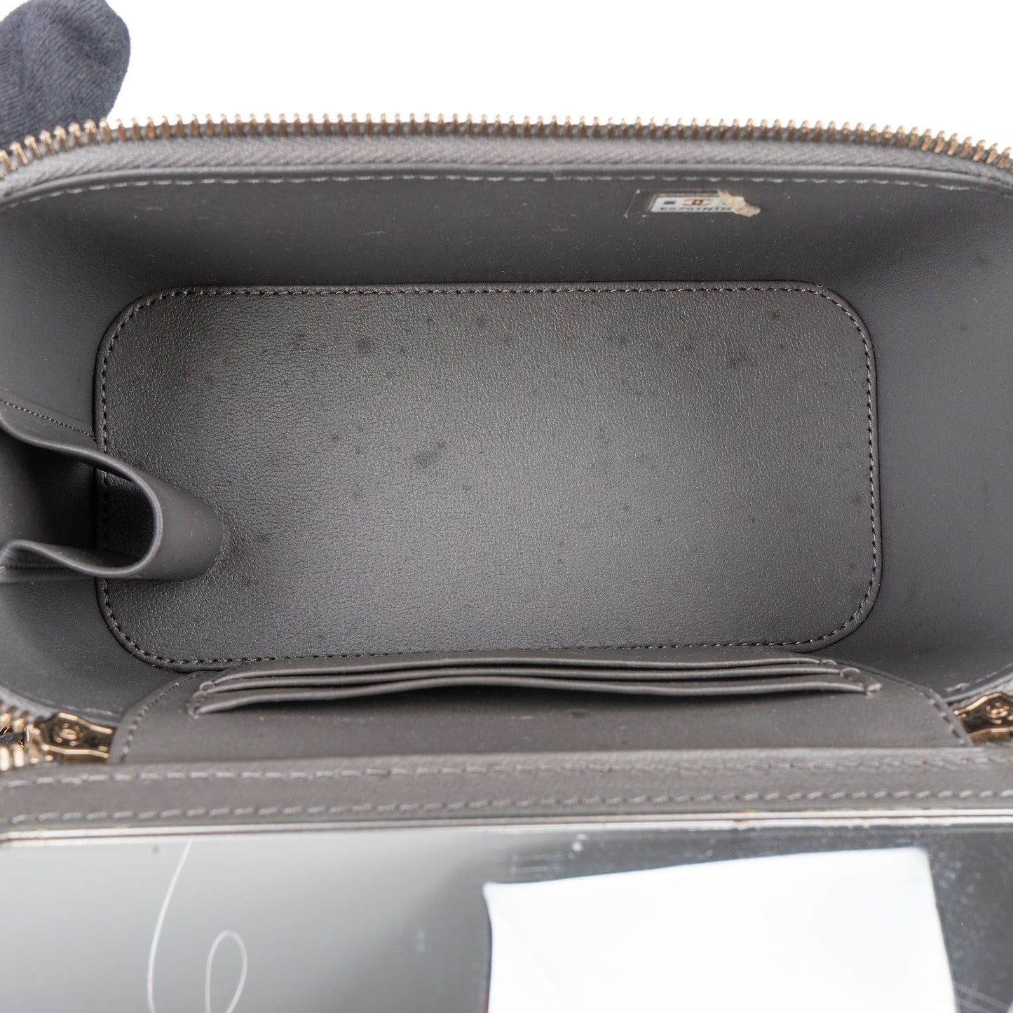 Chanel Quilted Lambskin Top Handle Vanity Case Crossbody Bag