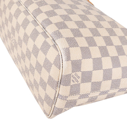 Louis Vuitton Monogram Damier Azur Canvas Neverfull PM Handbag