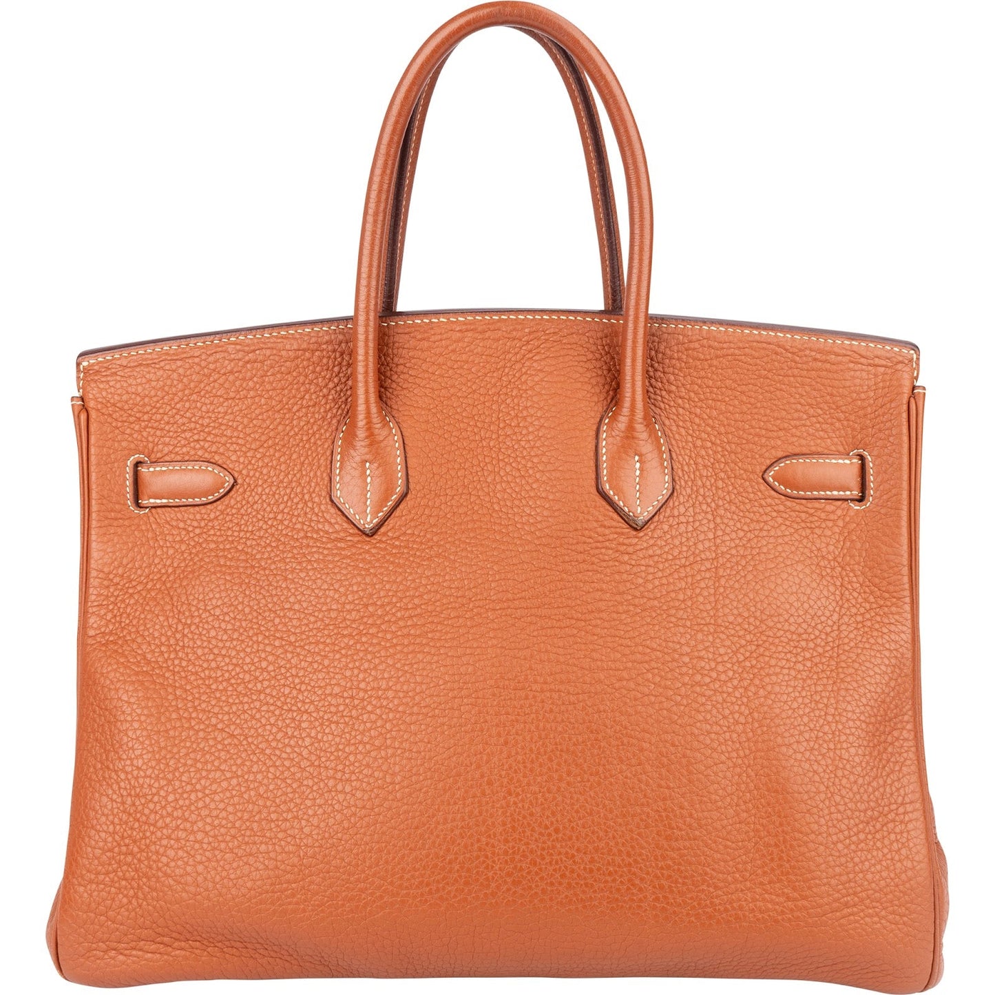 Hermès Brun Fjord Leather Birkin 35 Handbag