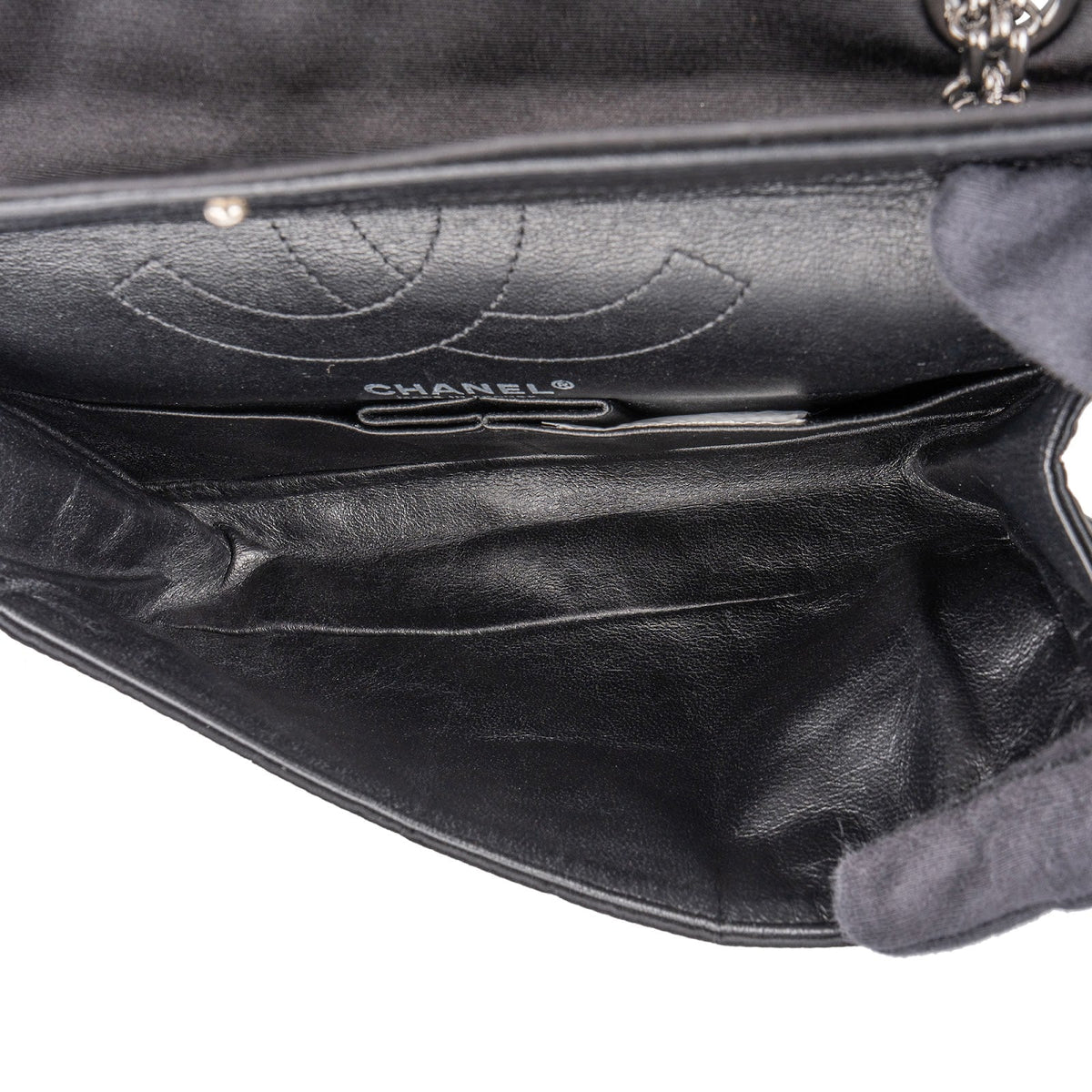 Chanel Rare Sample Satin Chocolate Bar 2.55 Reissue Double Flap Crossbody Bag