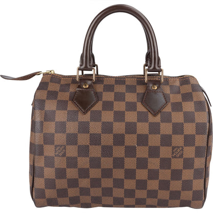 Louis Vuitton Monogram Damier Ebene Speedy 25 Handbag