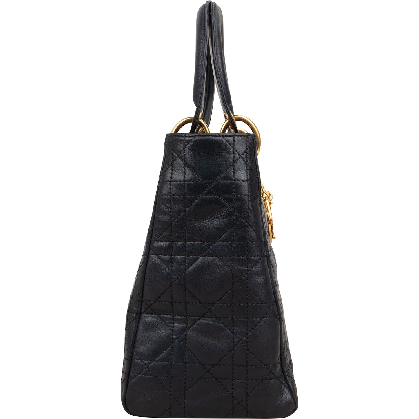 Christian Dior Quilted Leather Lady Dior Handbag