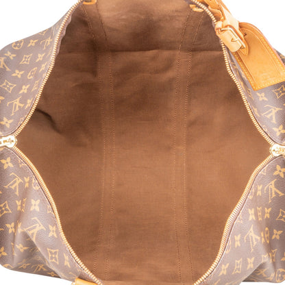 Louis Vuitton Monogram Canvas Keepall 55 Bandoulière Travel Bag