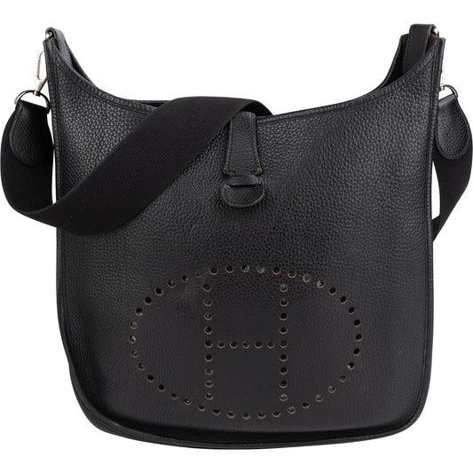 Hermès Taurillon Clemence Evelyne GM Crossbody Bag