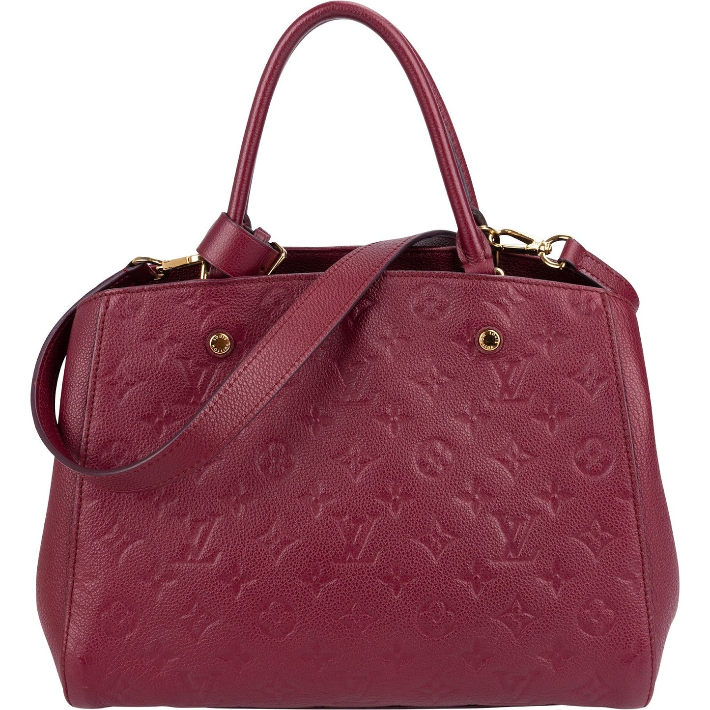 Louis Vuitton Leather Monogram Empreinte Montaigne MM Handbag