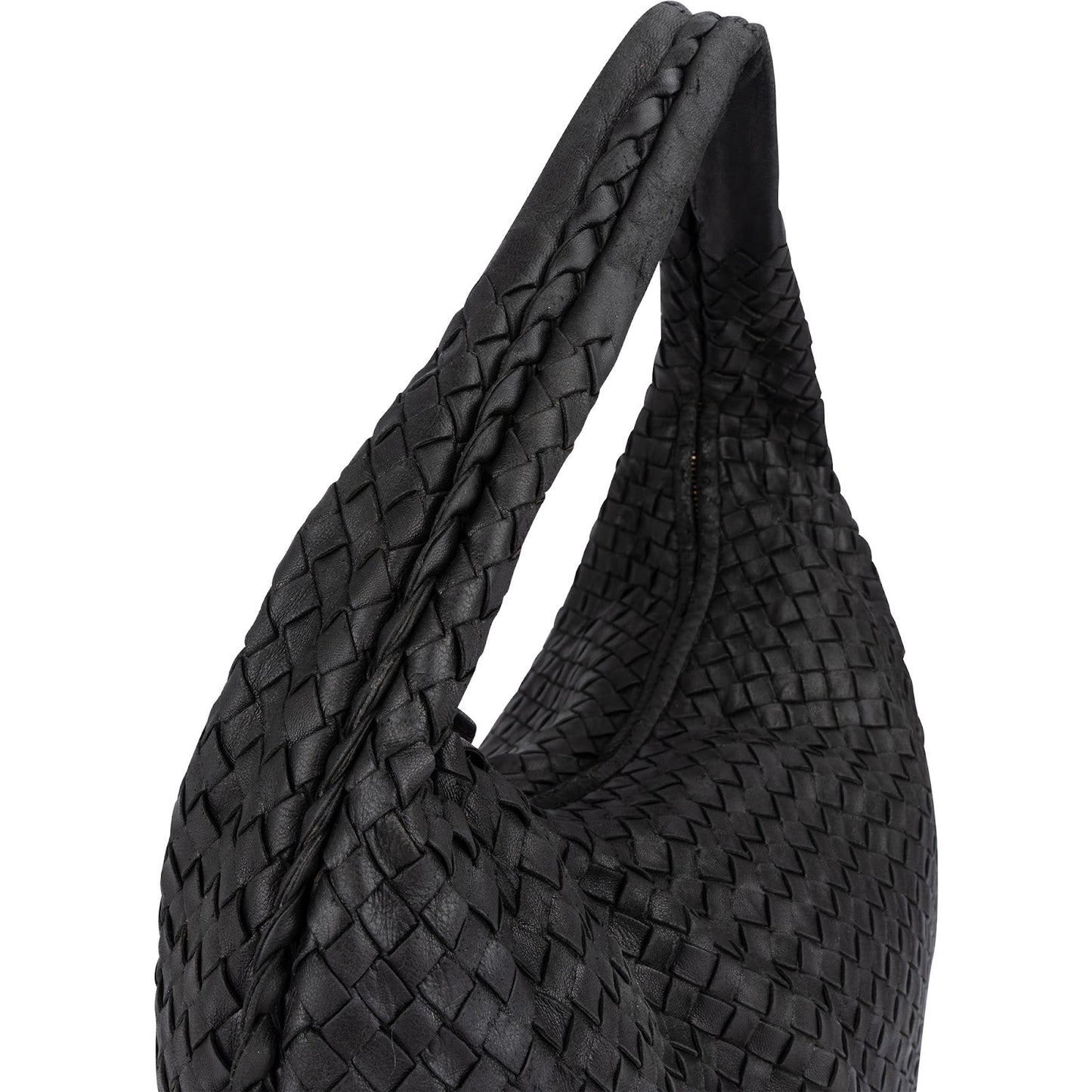 Bottega Intrecciato Leather Belly Hobo Shoulder Bag