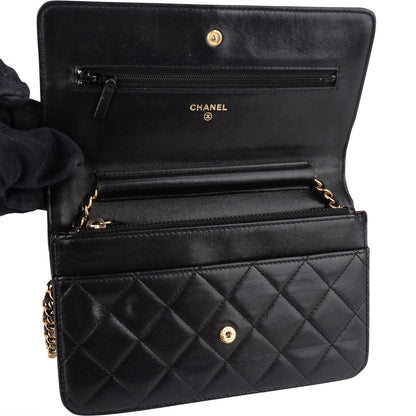 Chanel Quilted Lambskin CC Wallet On Chain Crossbody Bag