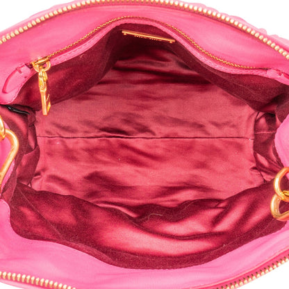 Miu Miu Pink Matelassé Nappa Leather Handbag