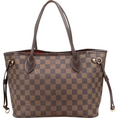 Louis Vuitton Monogram Damier Ebene Canvas Neverfull PM Shoulder Bag