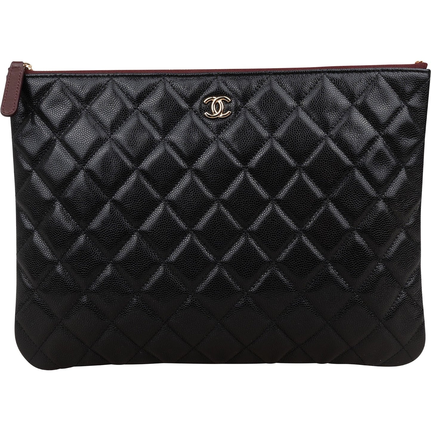 Chanel Quilted Lambskin CC Clutch