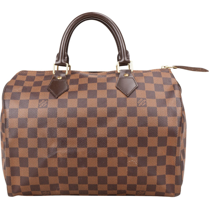 Louis Vuitton Monogram Damier Ebene Speedy 30 Handbag