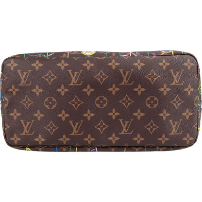 Louis Vuitton Monogram Canvas Murakami Flowers Neverfull MM Shoulder Bag