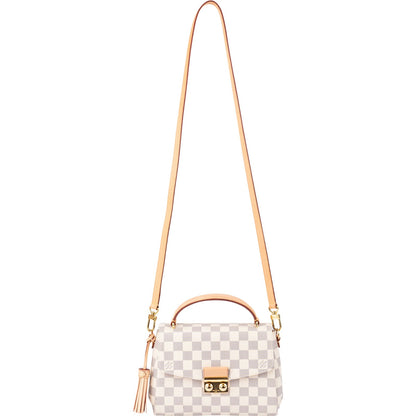 Louis Vuitton Monogram Damier Azur Canvas Crossette Handbag