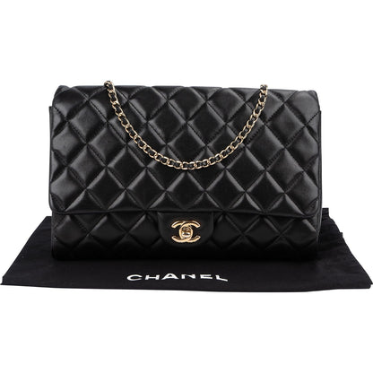 Chanel Quilted Lambskin Medium Single Flap Shoulder Bag