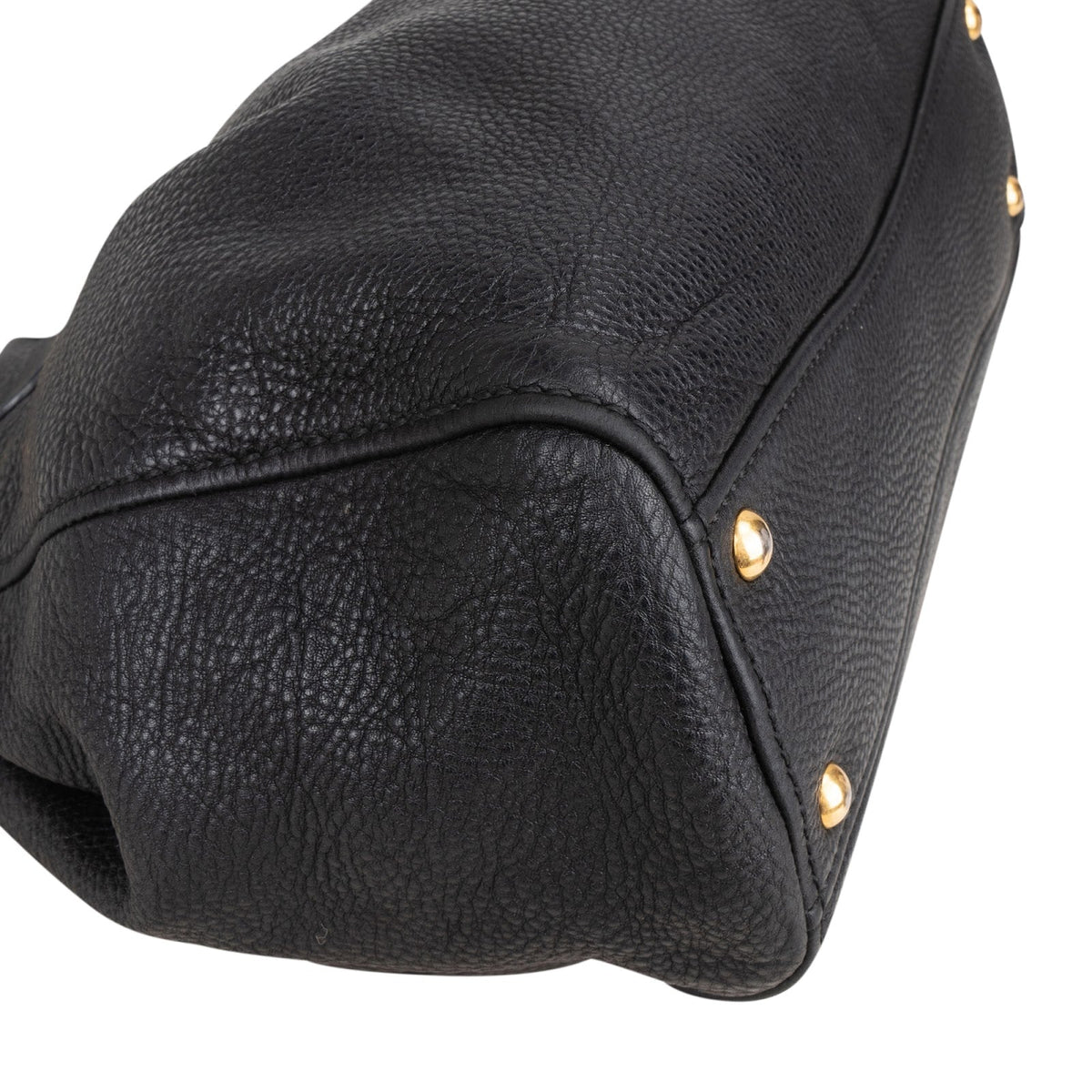 Miu Miu Vitello Daino Leather Tote Hobo Handbag
