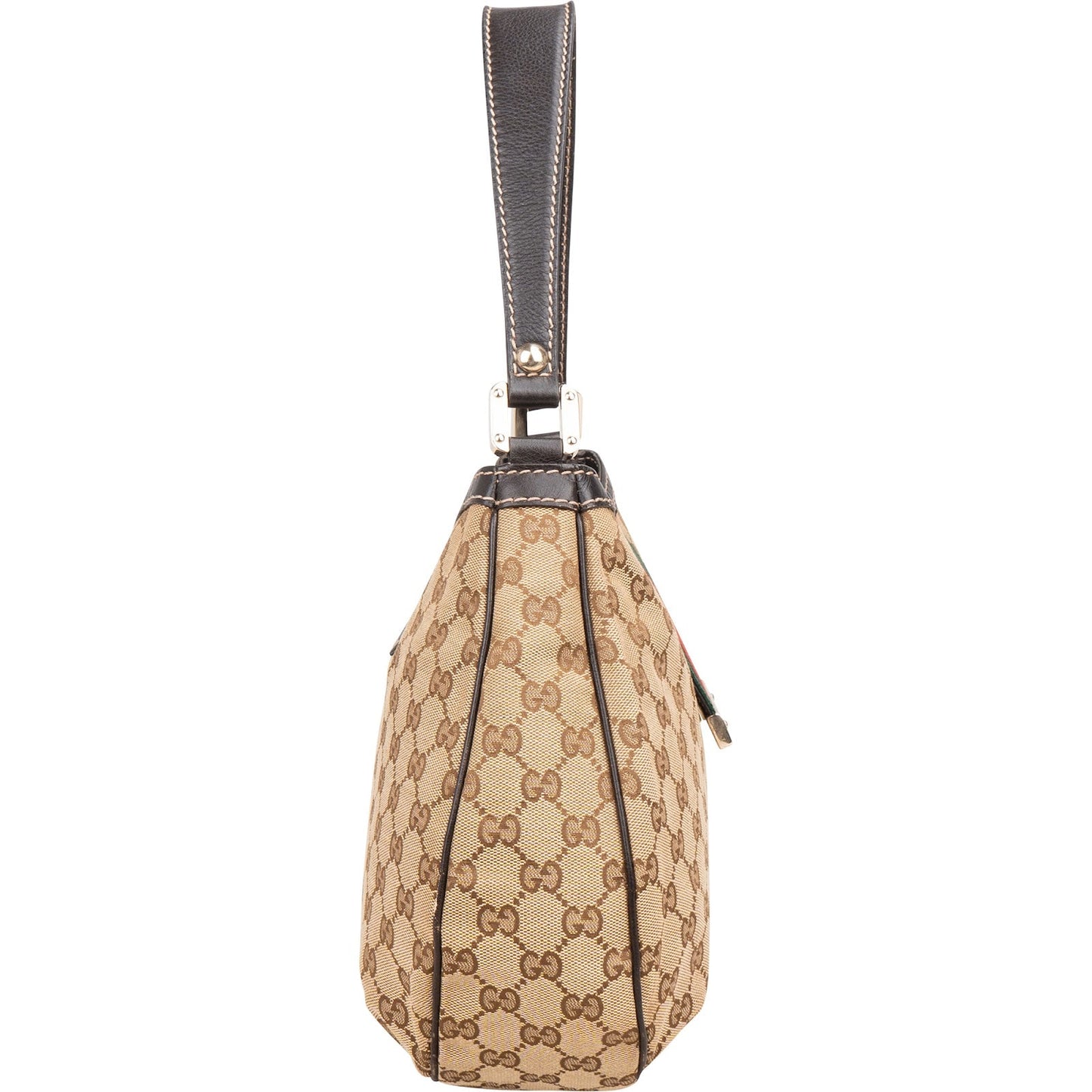 Gucci Monogram GG Web Stripe Shoulder Bag