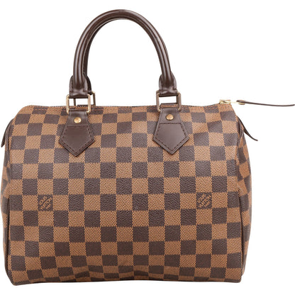Louis Vuitton Monogram Damier Ebene Speedy 25 Handbag