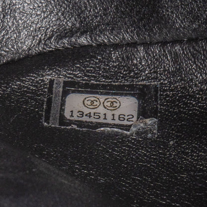 Chanel Quilted Caviar Leather Palladium Medium Double Flap Shoulder Bag