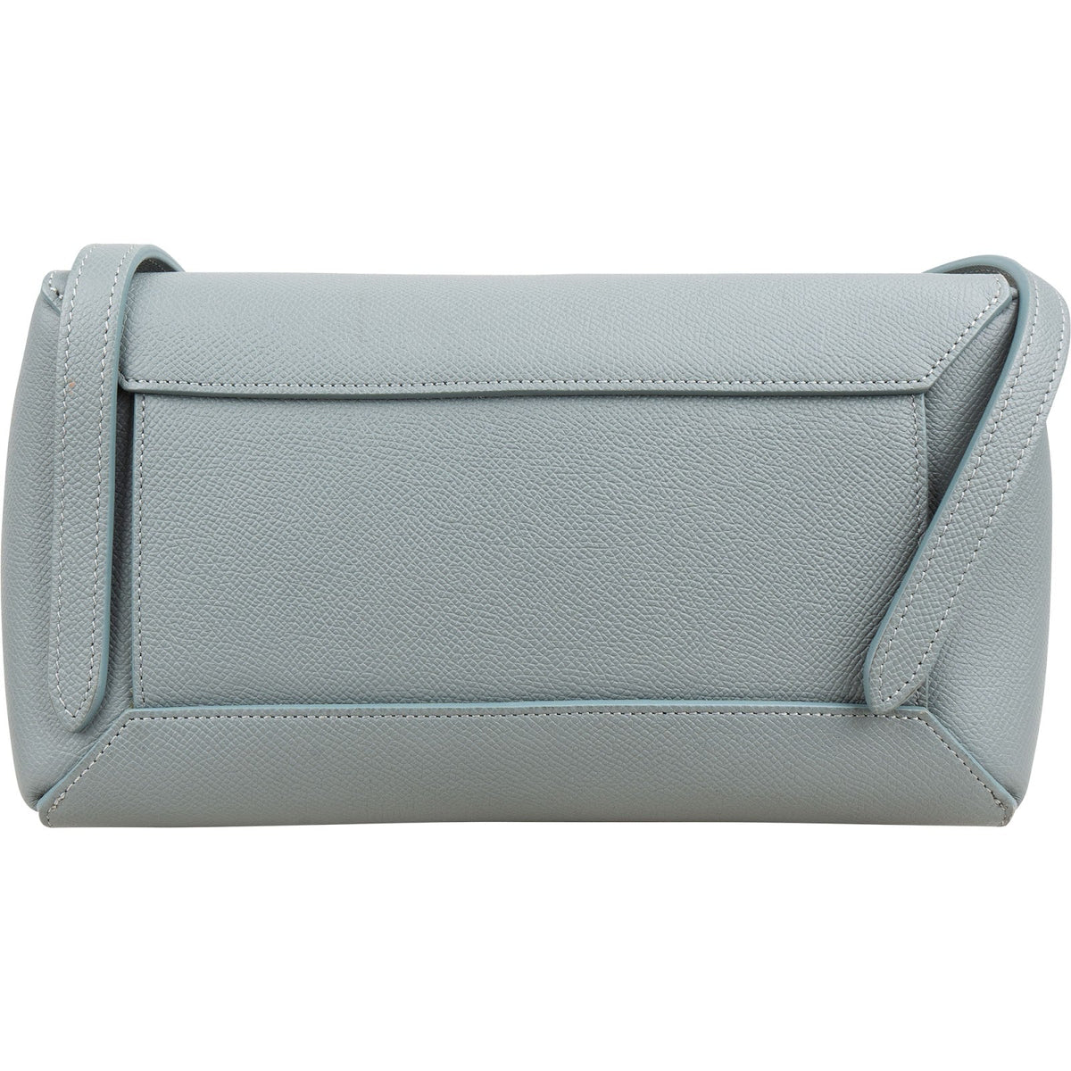 Celine Light Blue Leather Grained Calfskin Belt Handbag